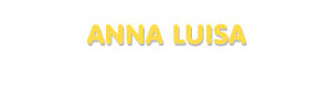 Der Vorname Anna Luisa